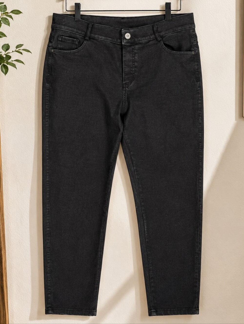 Yelete Black Cropped Ponte Jeggings Capris Size XL